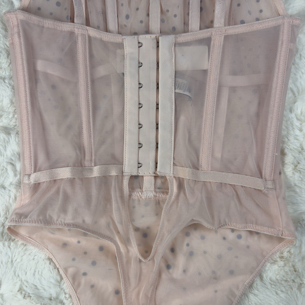 Victoria’s Secret Sugar Coated Crystal Corset Teddy Bodysuit Dreamy Pink S.‎ XS - Picture 8 of 11